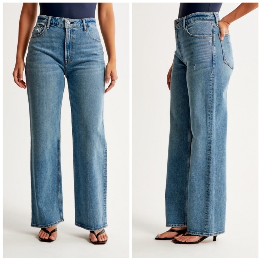 Abercrombie 26/2S Curve Love High Rise The 90s Relaxed Jean.